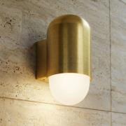 Lindby utendørs vegglampe Pilva, messing, metall, IP44, E27