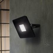 Utendørs LED-spot Faedo 3 i svart, 50 W
