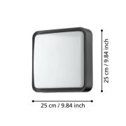 EGLO connect Piove-C utendørs LED-vegglampe