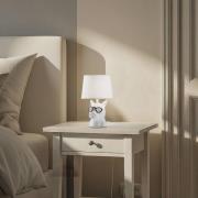 Biagio bordlampe, hvit, keramikk, 29 cm høy, E14