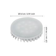 LED-pære GX53 4,9W 3 000K matt
