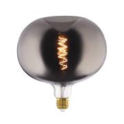 LED-filamentpære E27 4W epleformet glødetråd i stor størrelse krom