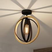 EGLO Basildon taklampe av tre og stål