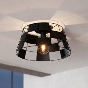 EGLO Pontefract taklampe av stål, svart