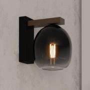 EGLO Filago vegglampe av røykglass 1 lyskilde
