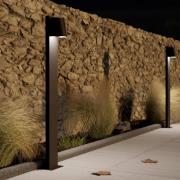 LED-gatelampe Stagnone i svart