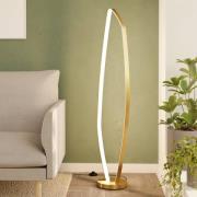 LED-gulvlampe Vallerosa i messing