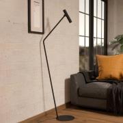Almudaina LED-gulvlampe, svart, høyde 157 cm, stål