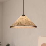Oxpark hengelampe, Ø 42 cm, grønn/hvit/svart, stoff