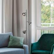 LED-gulvlampe Romeo, høyde 150 cm, svart, metall, 3 lyskilder