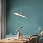 LED-hengelampe Marlo, sand, lengde 90 cm, CCT, berøringsdimmer