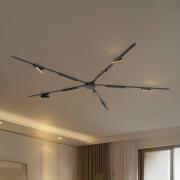 Skinnesystem 48V Lumaro, 10 LED-lister, svart, CCT