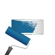 Vegglampe Wacadia, hvit, bredde 30 cm, gips