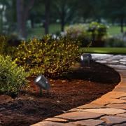 Spot med jordspyd 5118, svart, metall, Ø 5,7 cm, IP65, GU10