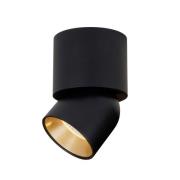 SLC LED-downlight CUP, svart/gull, 930, Ø 7,5 cm, dimbar