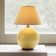 Globen Lighting batteridrevet bordlampe IRIS, gul/gul, høyde 23 cm