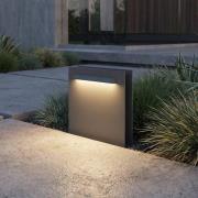 Lucande LED-sokkellampe Joril, antrasitt, CCT, 23 cm, IP65