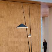 Vibia LED-gulvlampe NORTH, blå, 2 lyskilder, metall, 927