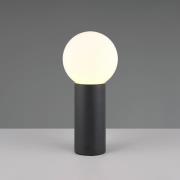 Sokkellampe Mures, antrasitt, høyde 40 cm, metall