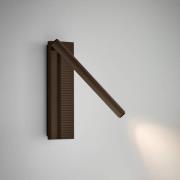 Bover LED-vegglampe Arid A/02 brun, aluminium, 2700 K