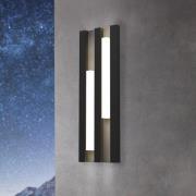 LED utendørs vegglampe Fandina, svart