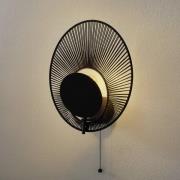 Forestier Oyster designer-vegglampe, svart