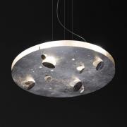 Knikerboker Buchi LED-hengelampe rund bladsølv