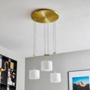 BANKAMP Grazia-hengelampe ZigBee 3lys rund messing