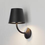 Justin utendørs LED-vegglampe i svart