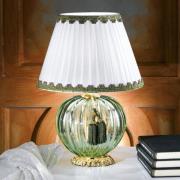 Vakker bordlampe Maureen med Muranoglass