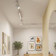 Paulmann URail LED-skinnespot Theron, 3000K, signalhvit