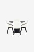 Venture HomeSpisegruppe Bootcut med 4 stk stoler RosieSvartSpisegruppe...