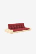 Karup DesignBase Sovesofa m. 2 sidebokser Tre-seterRødSovesofaerFra Ho...