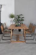 Venture HomeSpisegruppe Plankton med 6 spisestoler BoisBrunSpisegruppe...