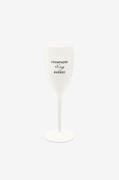 KoziolChampagneglass Med Print 6-pk CHEERS 100mlHvitVinglassFra Homero...