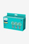 Philips3-pk LED E27 Normal Klar 60WLyspærer & glødepærerFra Homeroom