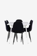 Venture HomeSilar spisebord med Polar spisestolSvartSpisegrupperFra Ho...