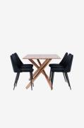 Venture HomePiazza spisebord med Night Dining ChairSvartSpisegrupperFr...