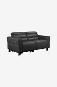 Loft24Sofa 2 seter 1 elektrisk hvilesofa CarpariSvart2-seters sofaerFr...