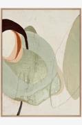 MalerifabrikkenDesign Painting / Moon Rock / 90x120 Cm / Eik rammeGrøn...