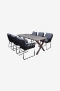 LifestyleGardenBord 190 cm og 6 stk Mikado-stolerBrunSpisegrupperFra H...