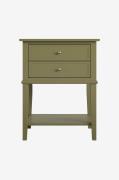 Dorel HomeSidebord med to skuffer FranklinGrønnNattbordFra Homeroom