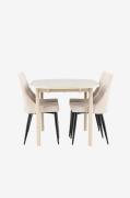Venture HomeAndy spisebord med Leone spisestolBeigeSpisegrupperFra Hom...