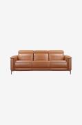 Loft24Sofa 3-seters sofa med 2 manuelle hvilestoler LundBrun3-seters s...