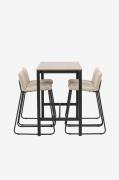 Venture HomeBarsett Camden med 4 stk barstoler BisbeeBrunSpisegrupperF...