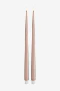 DeluxeHomeartLED Taper Candle Shiny 2,2x38 cm 2 stkRosaLysFra Homeroom