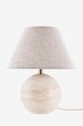 Globen LightingBordlampe Castello 35 Beige travertinBeigeBordlamperFra...