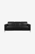 Loft24Sofa 3-seters sofa med 2 elektriske hvilestoler LundSvart3-seter...