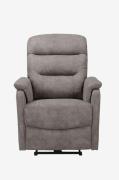 Loft24Coullon Lenestol med elektrisk funksjon MikrofiberGråLenestolerF...