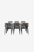 Venture HomeSpisegruppe Holmbeck med 6 spisestoler PekingNaturSpisegru...